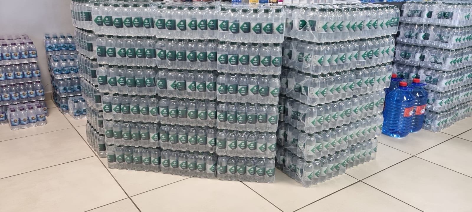 Large branded water production run