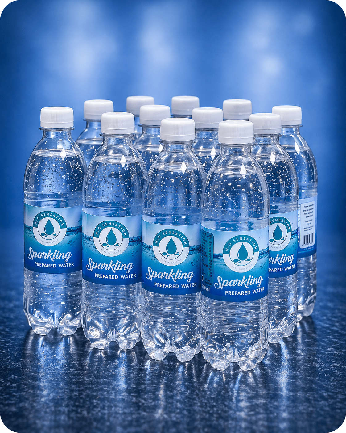 H2O Sensation sparkling bottle